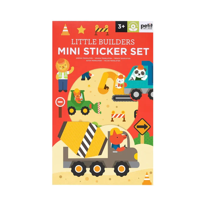 Petit Collage - Mini Sticker Set - Little Builders