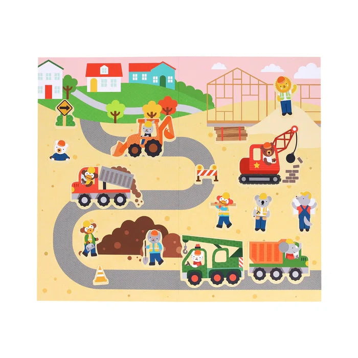 Petit Collage - Mini Sticker Set - Little Builders - Content 2