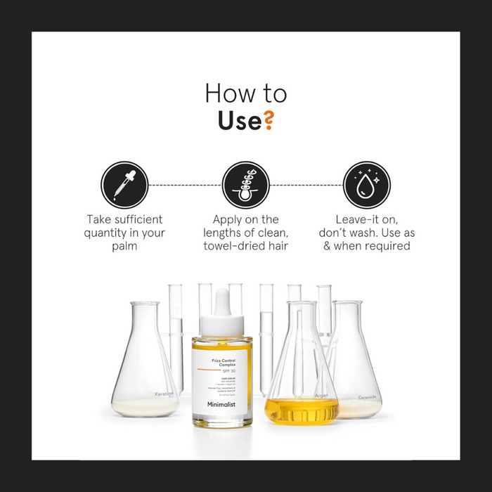 MINIMALIST FRIZZ CONTROL COMPLEX SPF 30 HAIR SERUM 50ML