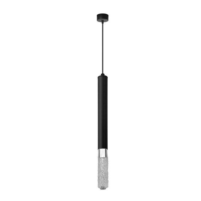 Modern Black LED Pendant Light Geometric Aluminium Tube E14~4602