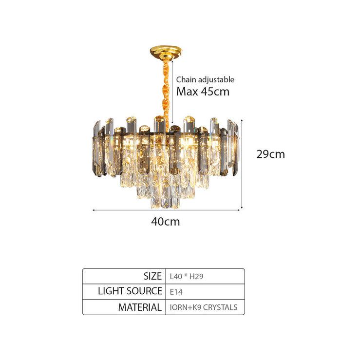 Modern Crystal Ceiling Light Chandeliers with Crystal Hanging Lamp~4802