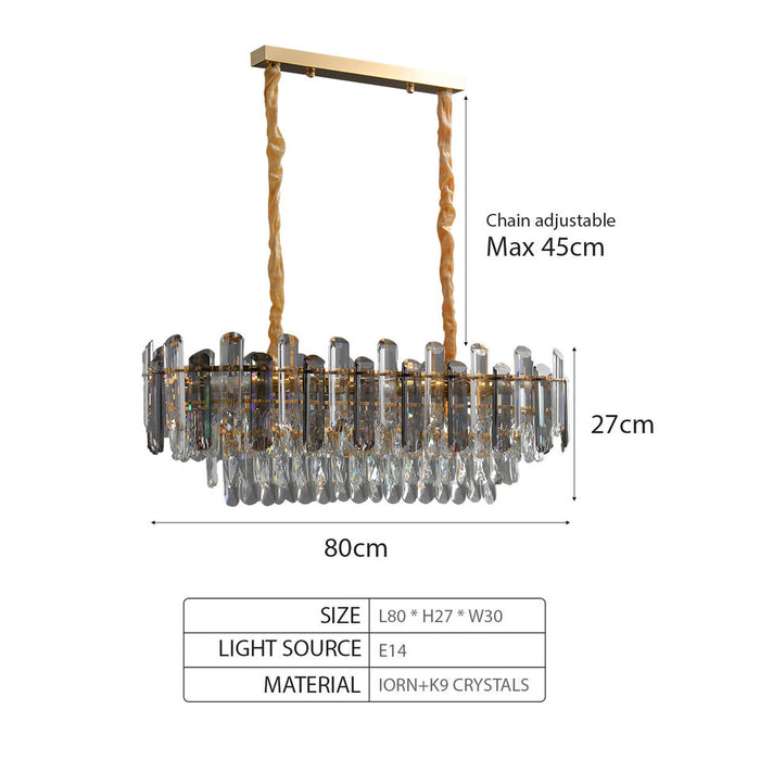 Modern Crystal Ceiling Light Chandeliers with Crystal Hanging Lamp~4802