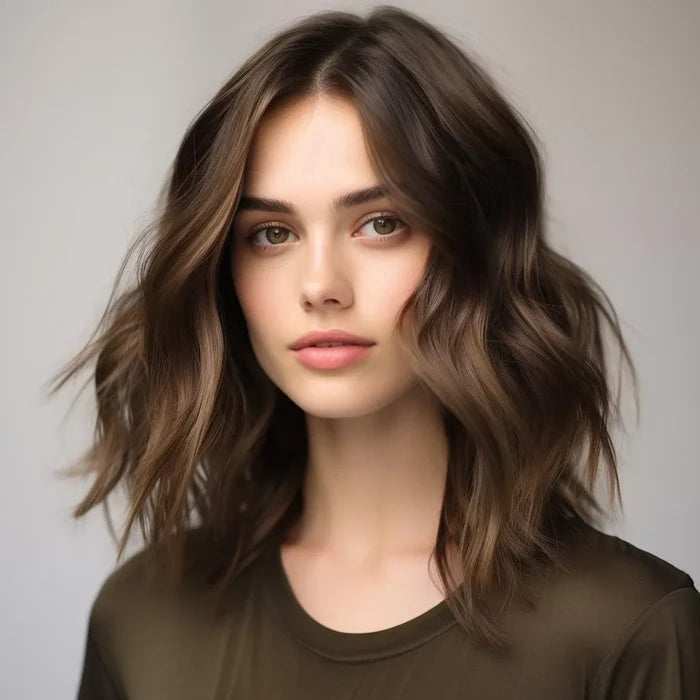 A Model Hair After Using Tibolli Leave-In SPray