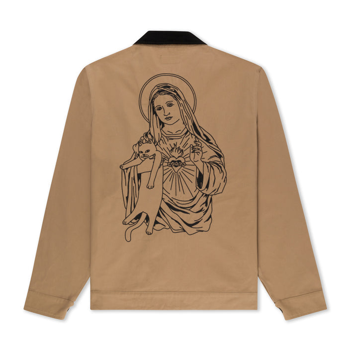 RIPNDIP Mother Mary Work Jacket (Tan)