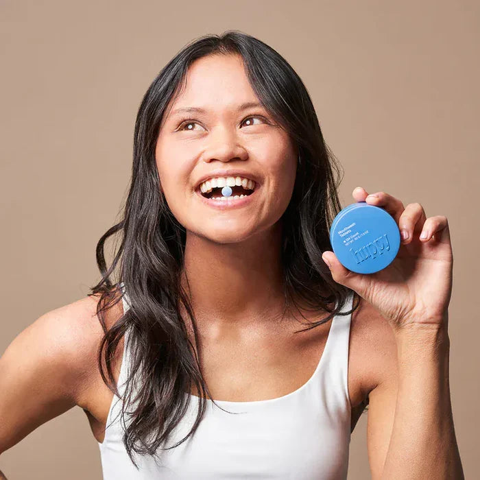 Huppy Mouthwash Tablets Mouthwash Tablets - Zero Waste Mouthwash - All Natural, Plastic-Free, Refillable, 124 ct.