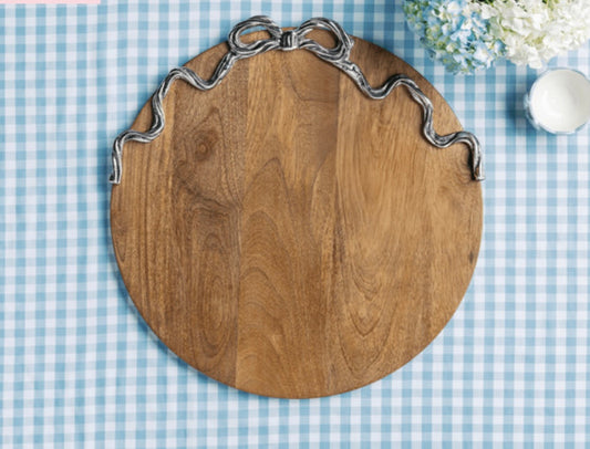 Mud Pie Bow Wood Board