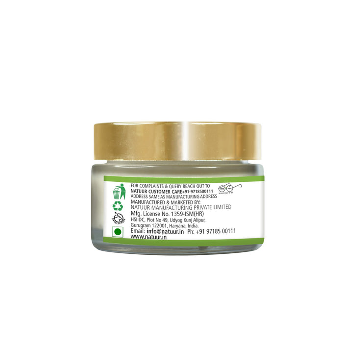 Natuur.in Rose and Grapefruit deodorant cream jar showing product label details and ingredients on the back
