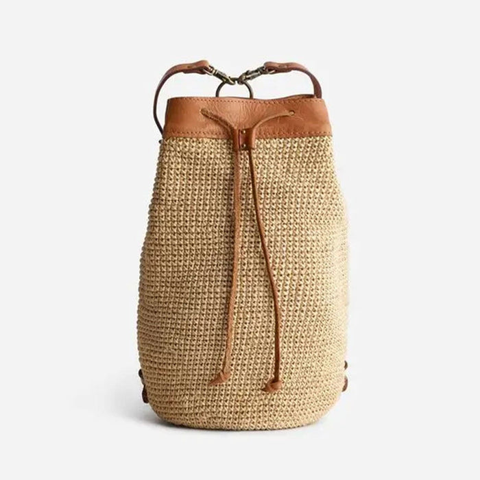 Made by Minga Natural Transito Woven Mini Backpack, Natural