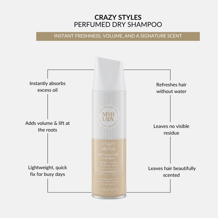 NishLady Perfume Dry Shampoo - Carmelite