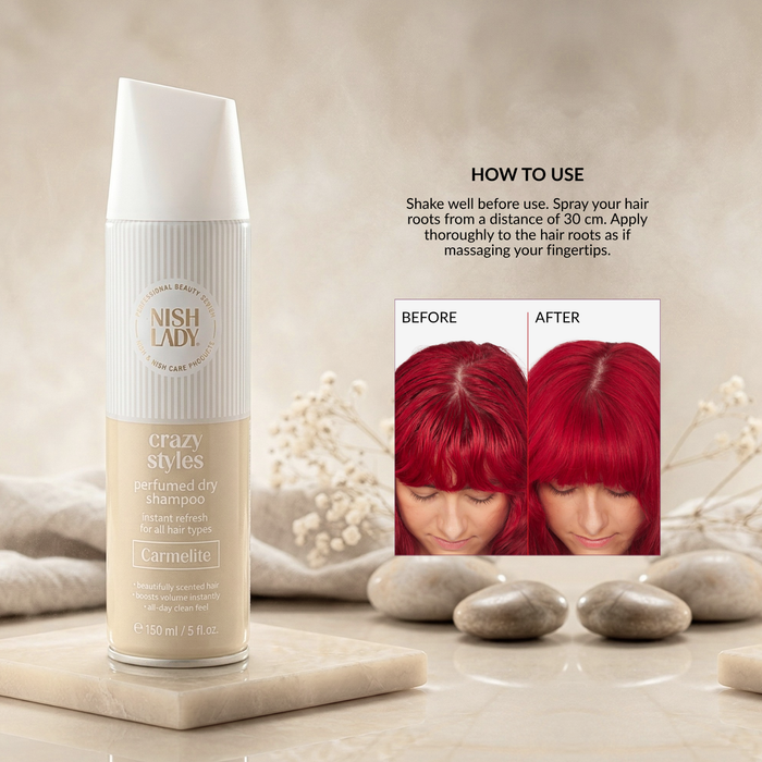 NishLady Perfume Dry Shampoo - Carmelite