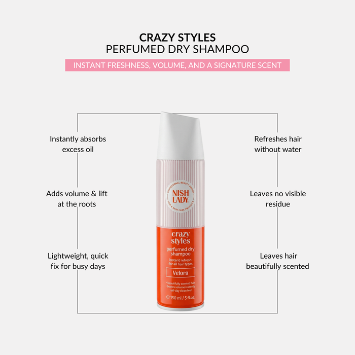 NishLady Perfume Dry Shampoo - Velora