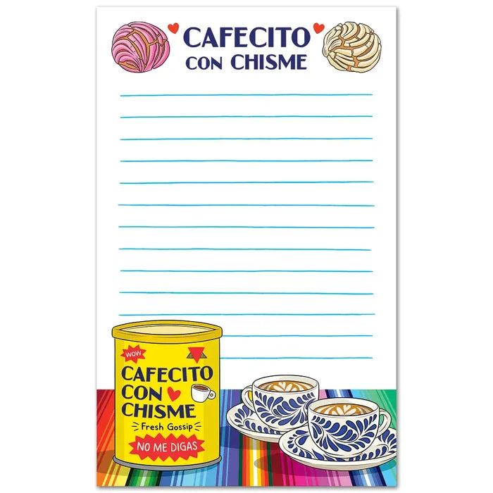 Notepad: Cafecito Con Chisme Stationery
