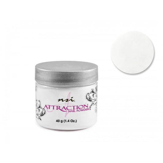 NSI Attraction Nail Powder 40grm - Pure White