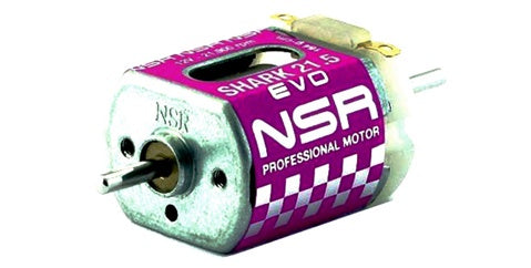 NSR 3041 SHARK "EVO" Balanced standard Mabuchi can sized motor 21,900 RPM 164 g-cm Torque