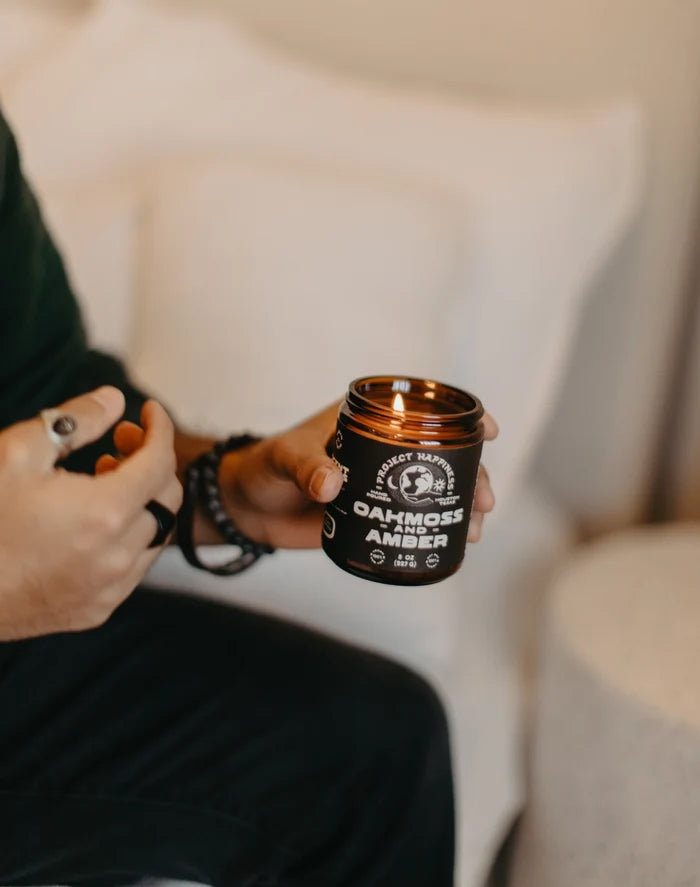 Oakmoss and Amber Soy Candle - 8oz