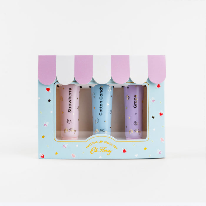 Oh-Flossy-Kids-Natural-Makeup-Lip-gloss-trio-set