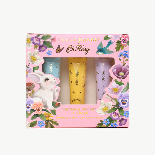 Oh Flossy X Fleur Harris - Garden of Dreams Collection Natural Lip Gloss Set
