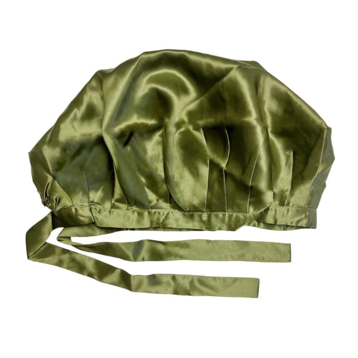 Olive 22 Momme Mulberry Silk Adjustable Bonnet