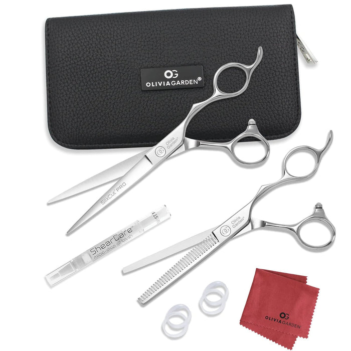 Olivia Garden SilkCut Pro Professional Hairdressing 6.5" Shear and Thinner Case # SKP-C05 - Palms Fashion Inc.
