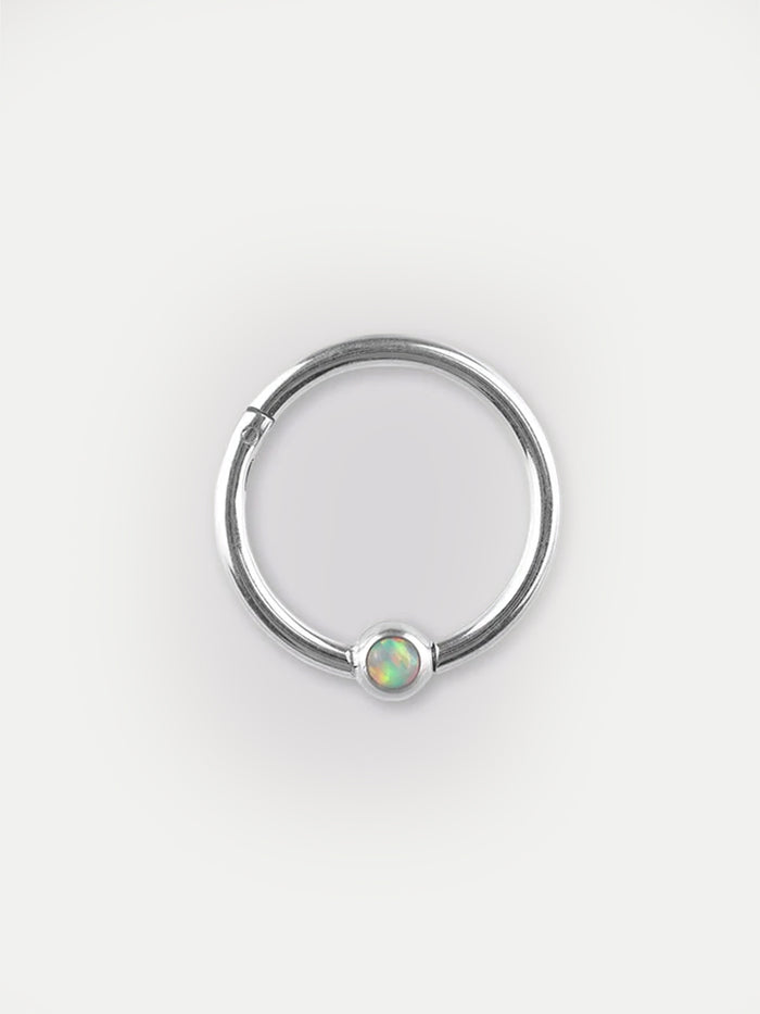 Opal Hinged Bead Ring 16G | Rainbow-Image 1
