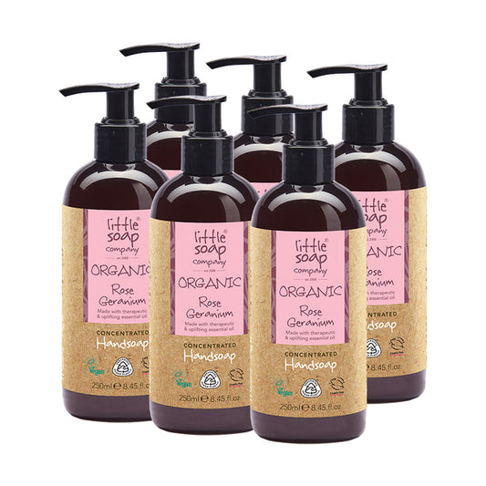 Organic Rose Geranium Liquid Soap 250ml - Case of 6