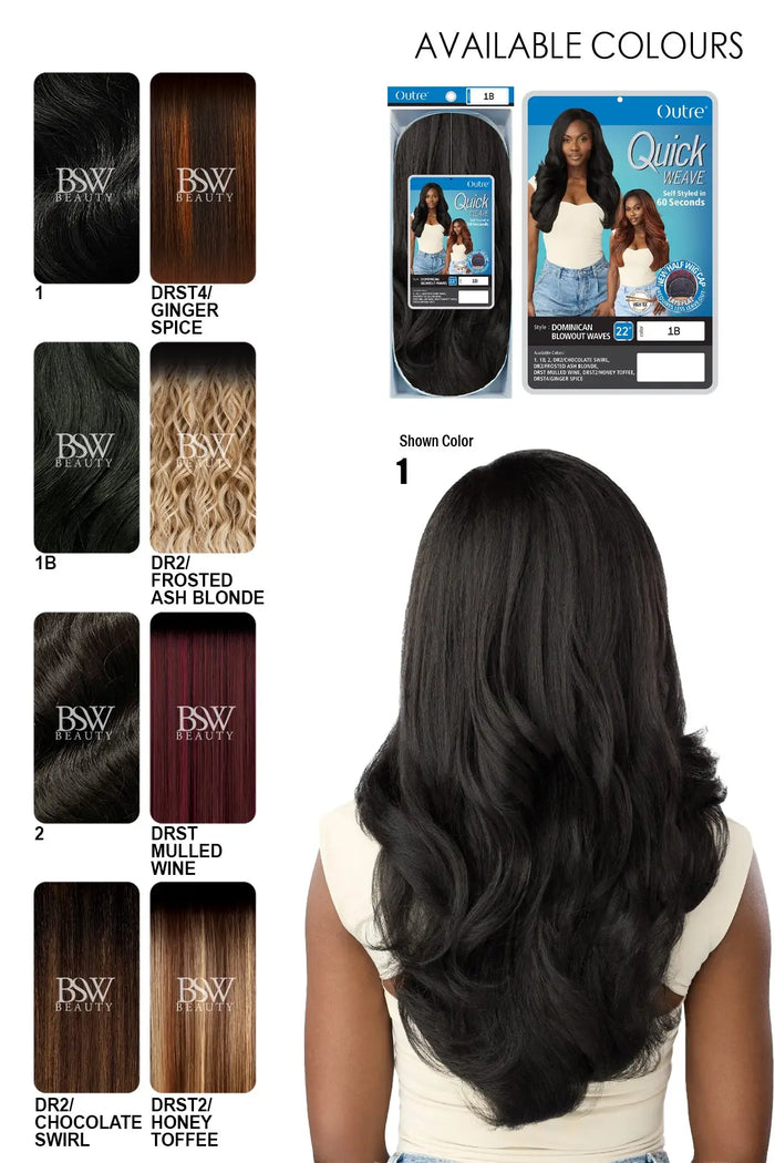 OUTRE QUICK WEAVE DOMINICAN BLOWOUT WAVES - BSW BEAUTY CANADA