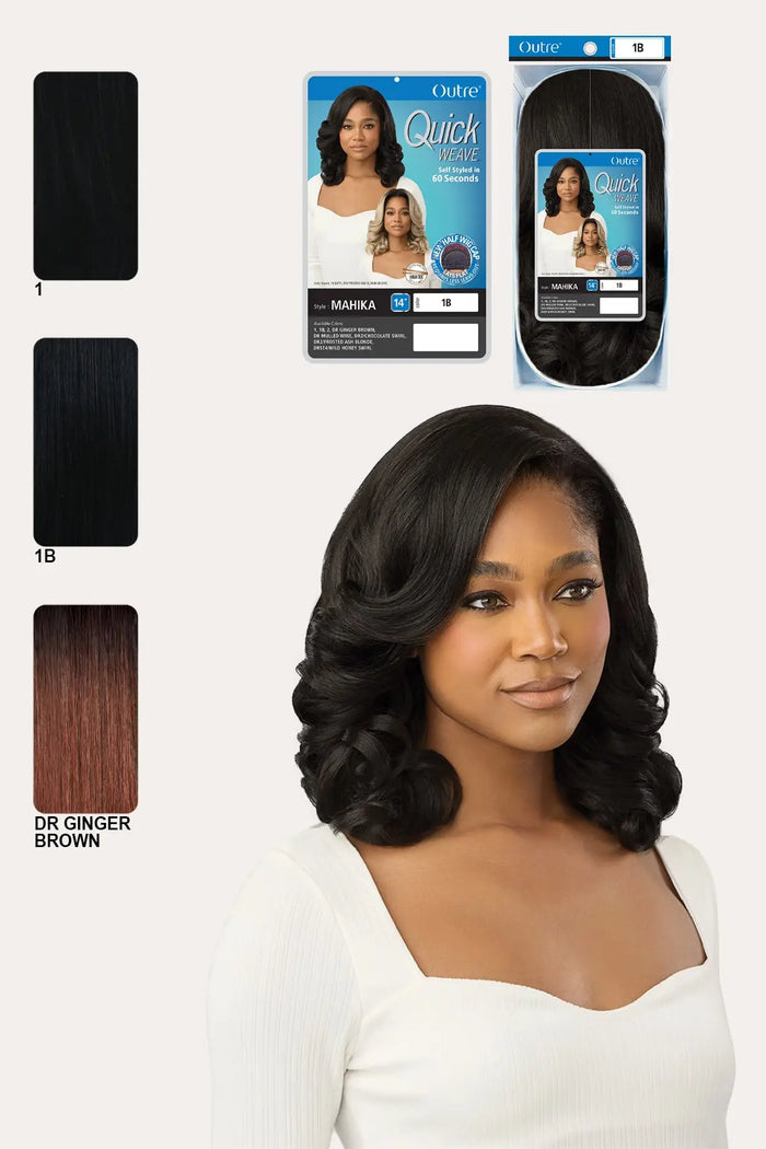 OUTRE QUICK WEAVE  HALF WIG - MAHIKA 14" OUTRE