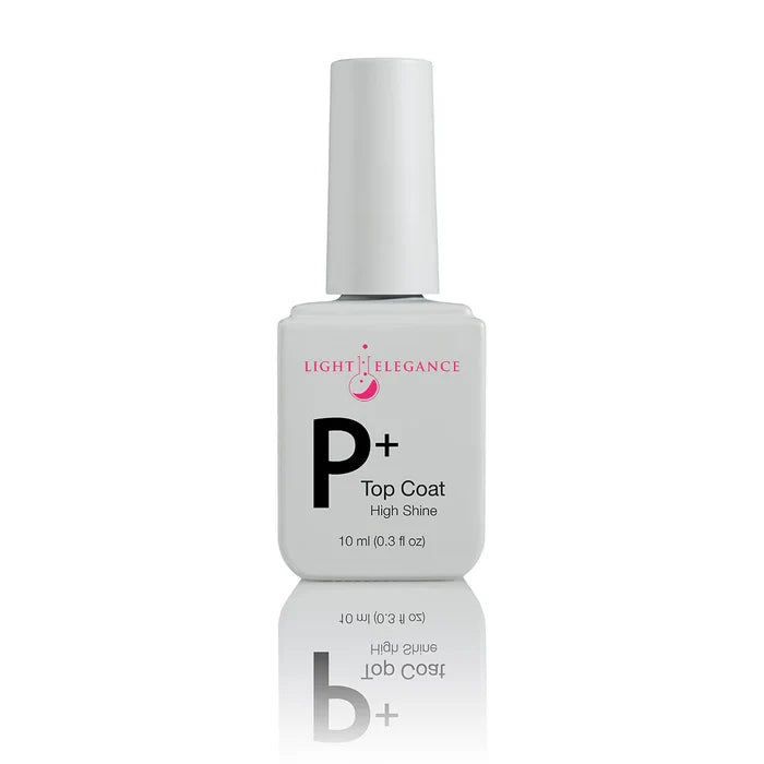 P+ High Shine Soak Off Top Coat, 10 ml