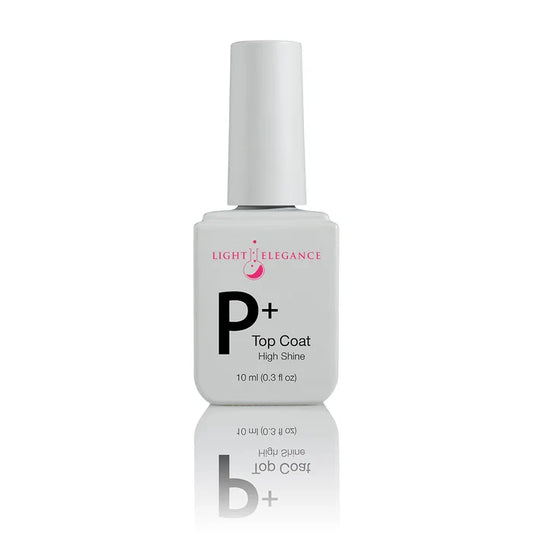 P+ High Shine Soak Off Top Coat, 10 ml