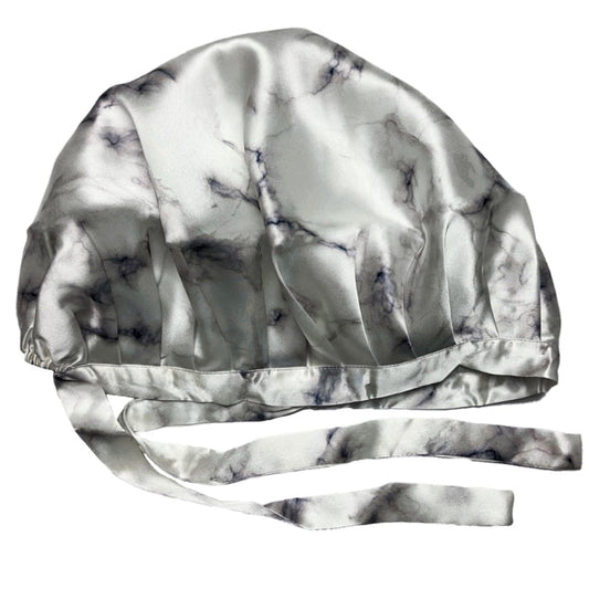 Pearl Marble Mulberry Silk Adjustable Bonnet