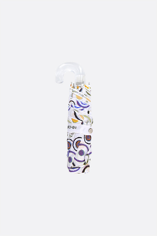 pocket umbrella in nylon with bubble print