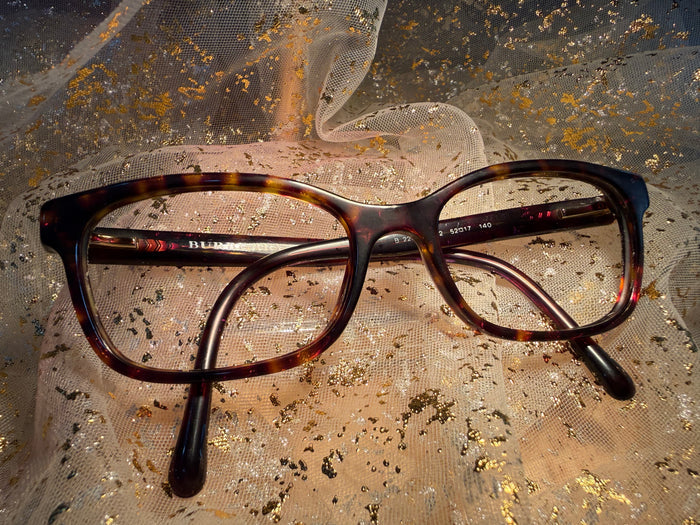 Pre-Loved Burberry BE2201 3002 Eyeglasses Dark Havana Full Rim 52-17-140