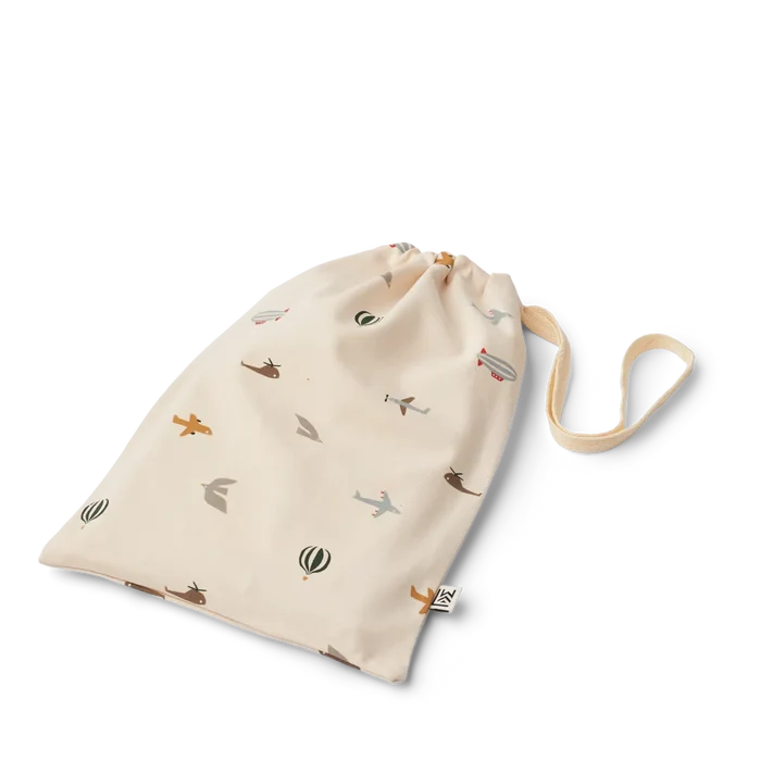 Liewood - Pyjamas Jumpsuit - Birk - Aviator/Ecru - Pouch