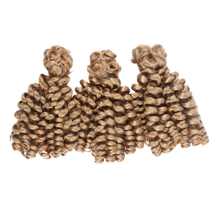 qvr honey bloned bouncy bulk braiding hair extensions