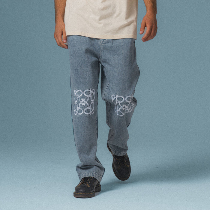 RIPNDIP Ranagram Denim Pants (Medium Wash)