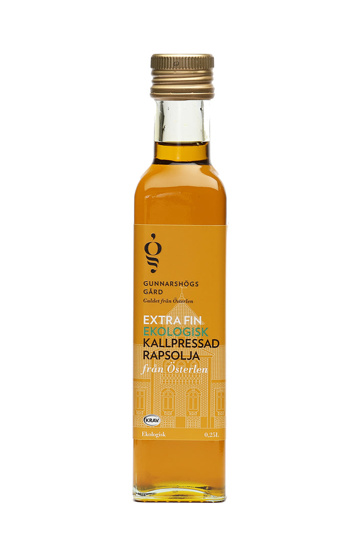 Rapsolja Ekologisk och kallpressad från Rapsodine. KRAV-märkt, 250 ml