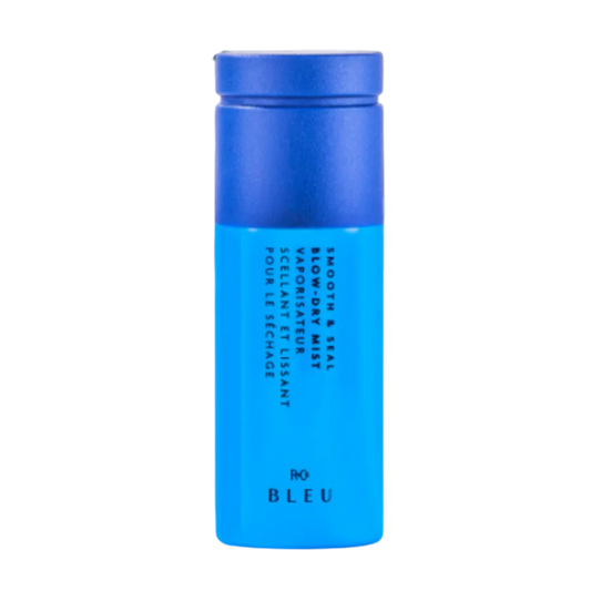 R+Co BLEU mini, Smooth and Seal mini, R+Co BLEU blow dry mist, anti-frizz heat protectant, travel hair mist, mini hair styling spray, BLEU Smooth & Seal, blowout finishing spray, shine mist for hair, hair smoothing spray