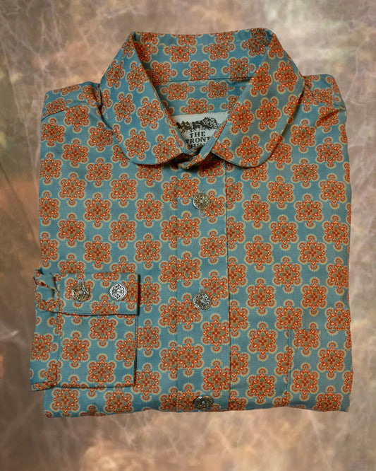 Red and Blue Starburst Men's Dakota Shirt