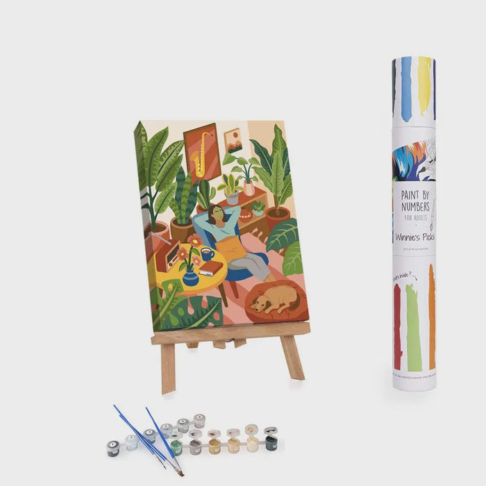Relaxed Afternoon in the Living Room - Diy Paint By Numbers