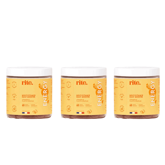 Rite Energy Vegan Gummies 3 Pack Set - Beauty Tribe