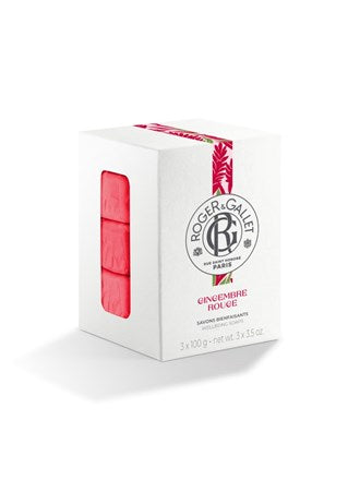 Roger & Gallet Gingembre Rouge Soap set 3x 3.5 oz