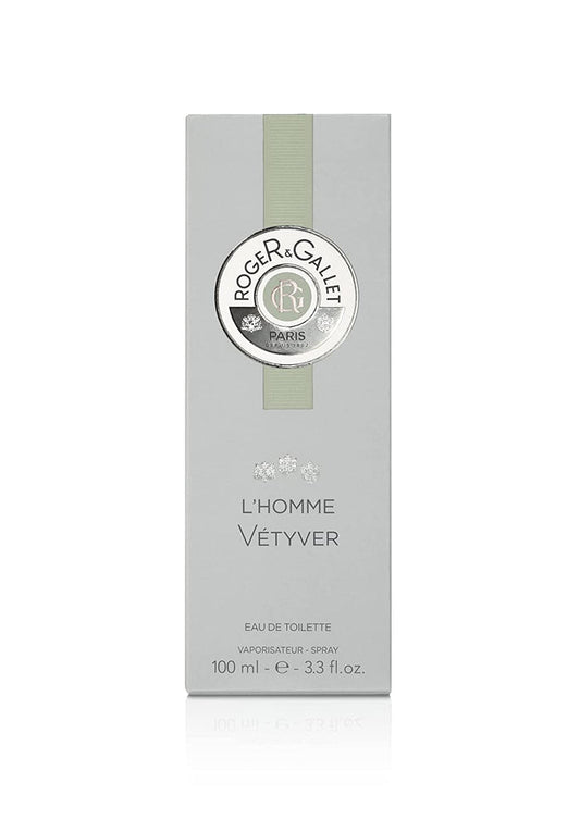 Roger & Gallet L'Homme Vetyver Body Spray for Men Eau De Toilette 100ML