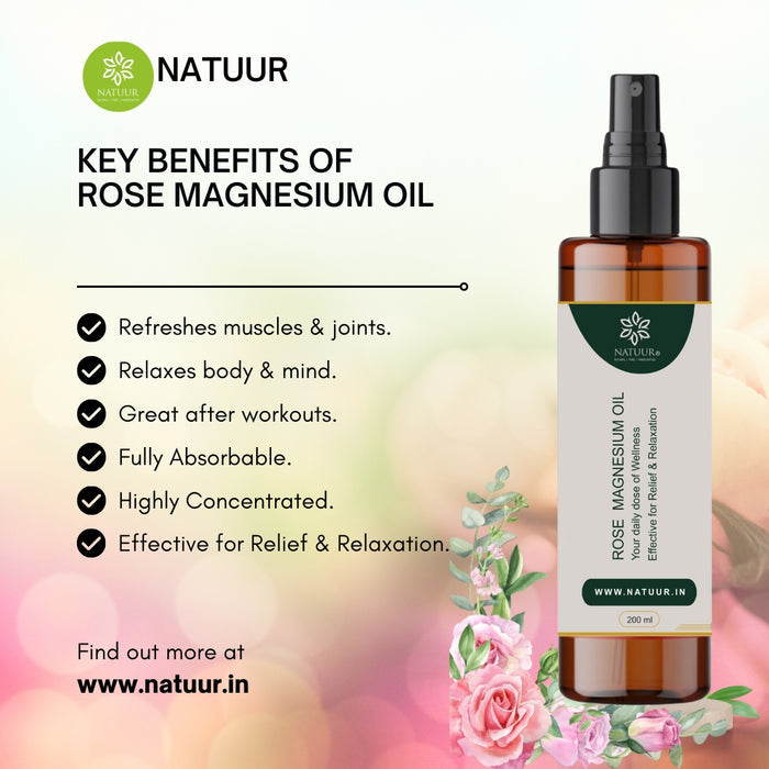 Rose Magnesium Oil | Magnesium bath flakes | rose water | Relax | Replenish | Restore
