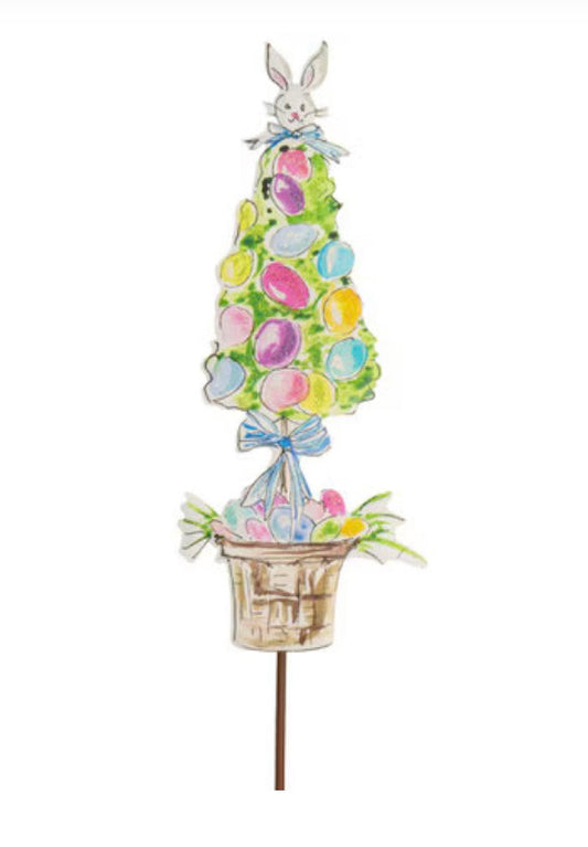 Round Top Basket Egg Topiary
