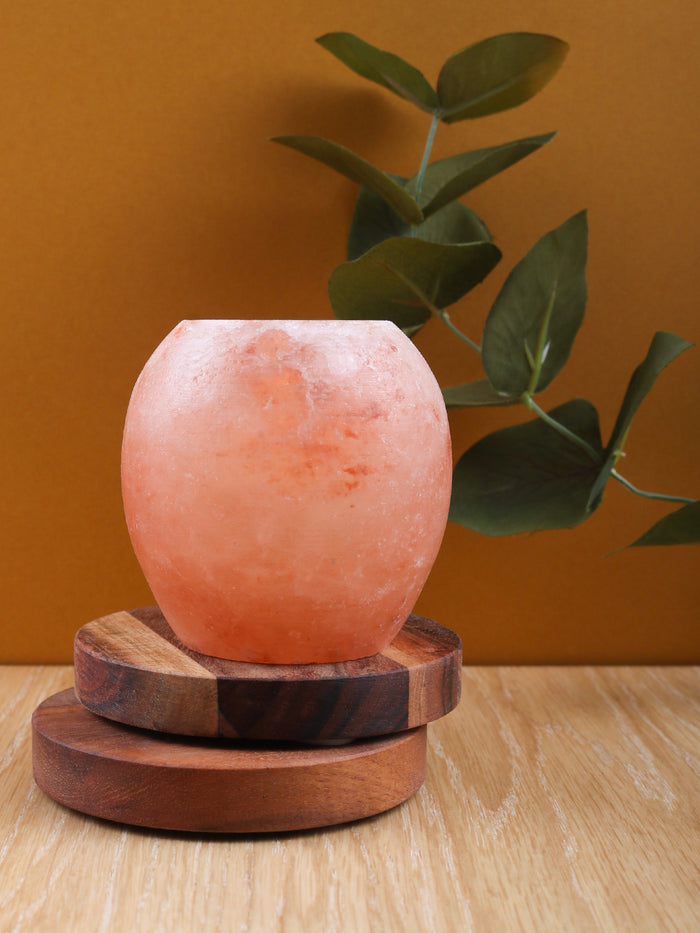 Salt Tea Light Holder | Round-Image 1