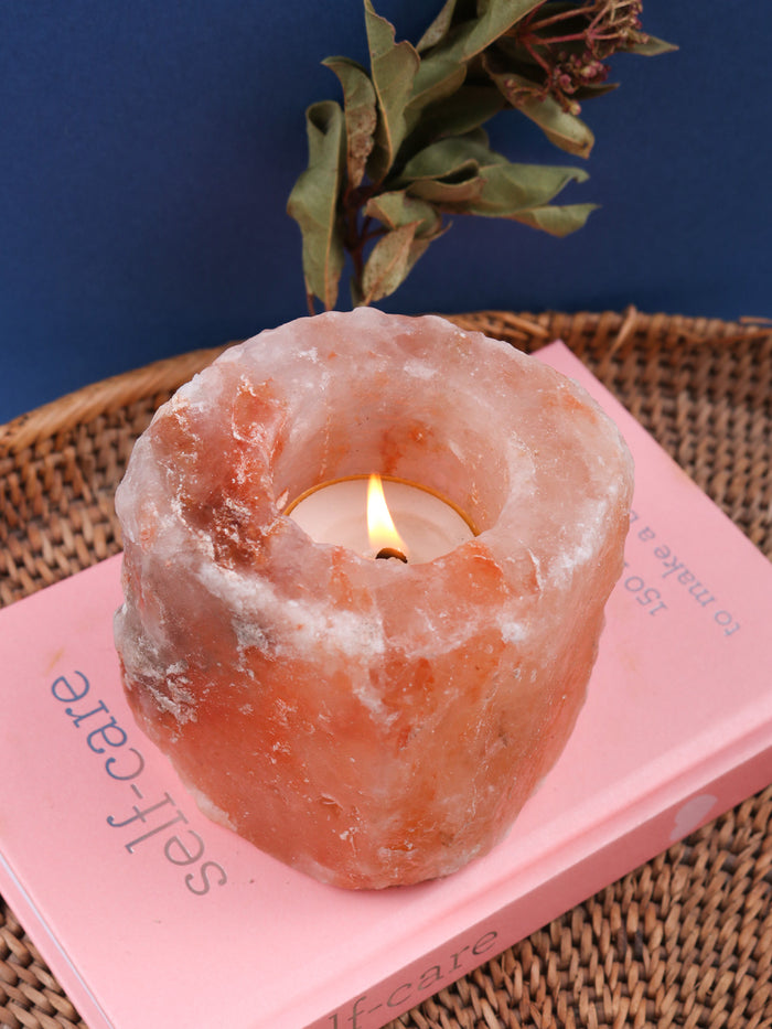 Salt Tea Light Holder | Natural-Image 1