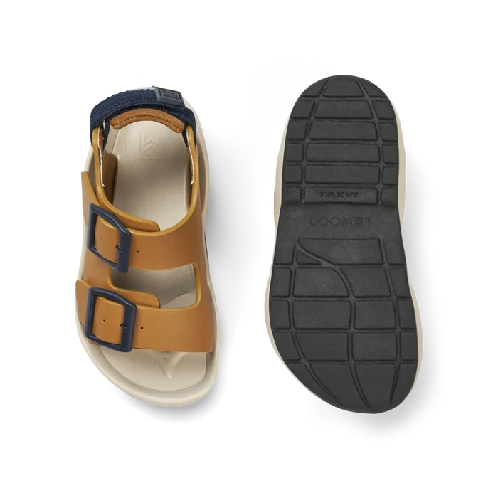 Liewood - Sandals - Anni - Golden Caramel Mix - Front & Bottom