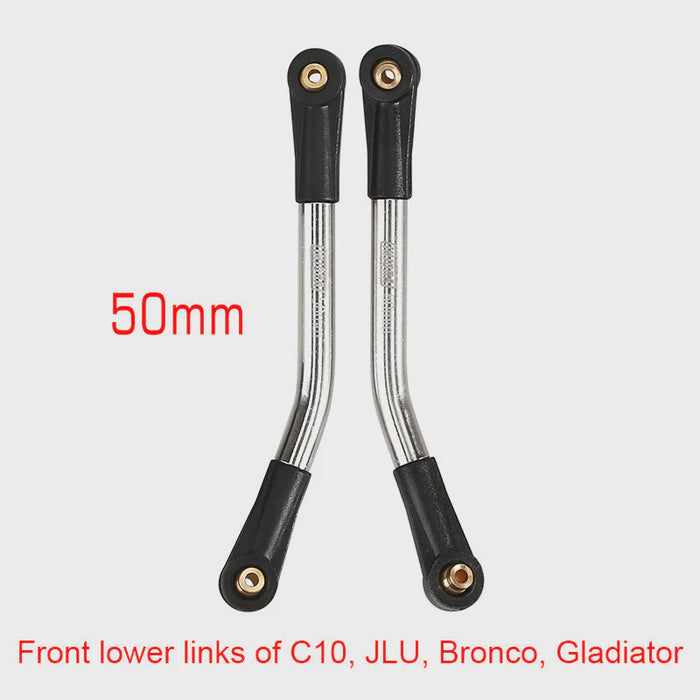 SCX24-134-50 INJORA 1 Pair Stainless Steel High Clearance Chassis Links for SCX24 Mods