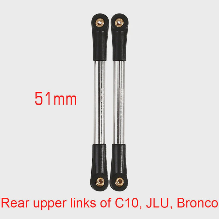 SCX24-134-51 INJORA 1 Pair Stainless Steel High Clearance Chassis Links for SCX24 Mods