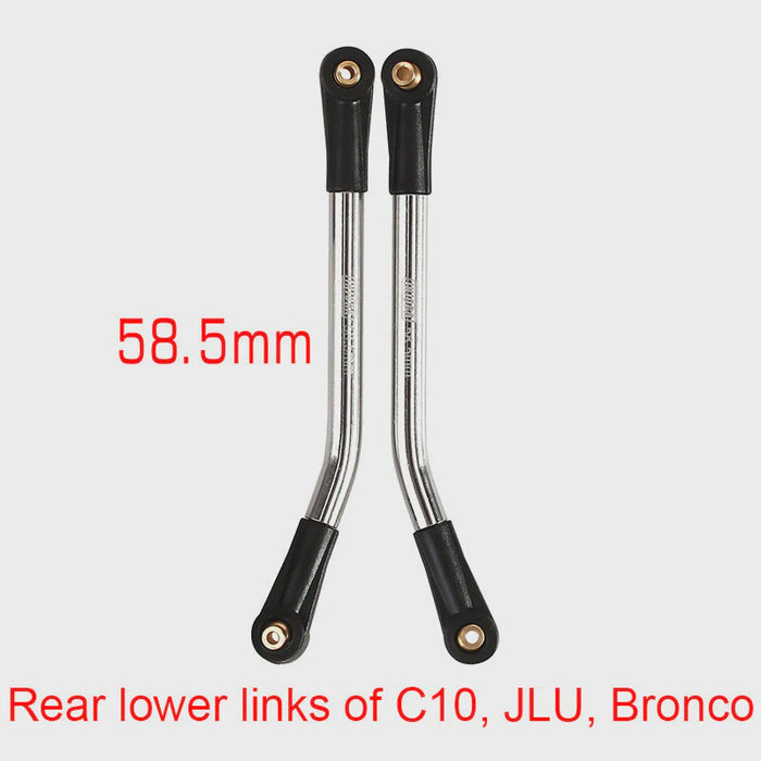 SCX24-134-58 INJORA 1 Pair Stainless Steel High Clearance Chassis Links for SCX24 Mods